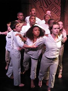 (Students perform as part of Creative Arts Team’s youth theatre program)